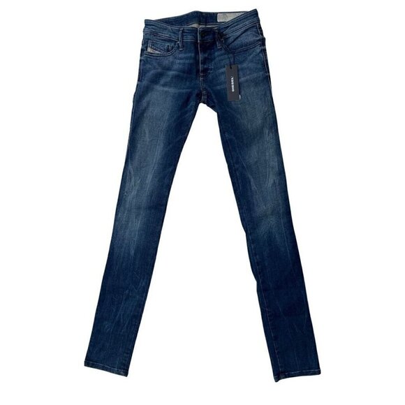 Diesel Womens Skinzee Low Super Slim Skinny Low Waist jeans Size W26 L32 $198 - Picture 12 of 13